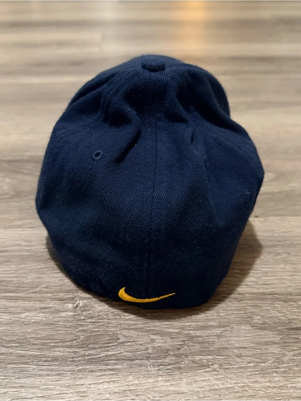 Nike Michigan Navy Baseball Cap with Yellow 'M' Embroidery